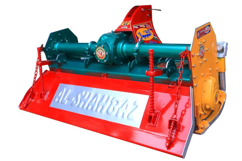 Al-Shahbaz Rotavator – 42 Phala unit, angled view